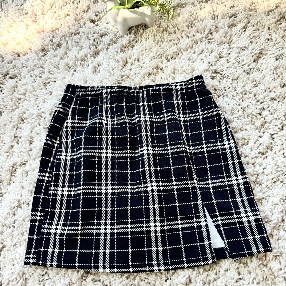 Super cute slotted schoolgirl stretchy going out evening mini skirt scho…